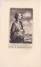 Šimon Pavel - Ex Libris ing. V. Zdeňovec