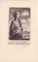 Šimon Pavel - Ex Libris ing. V. Zdeňovec